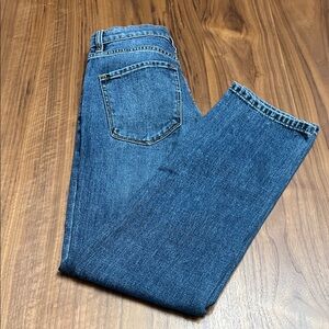 DUER Women's Straight Leg Jeans - Blue 26 x 29 High Waist Button Fly